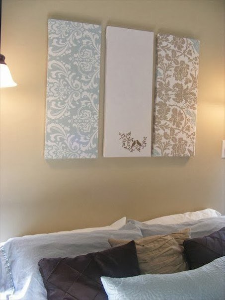 Декор остатками обоев