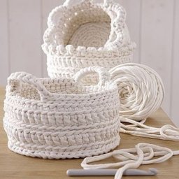​Корзинки крючком