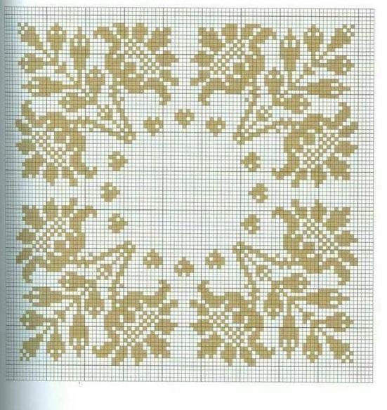 Красивые узоры для скатертей и наволочек