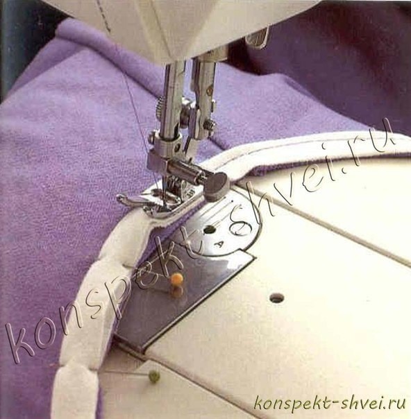 Как сделать кант на круглой горловине в трикотажном изделии