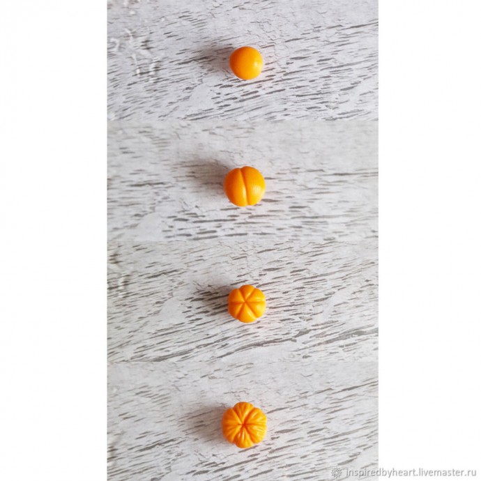 Брошь с мандаринами Брошь с мандаринами