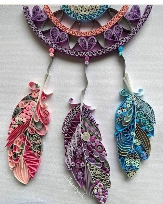 ​Ловцы снов в технике квиллинга