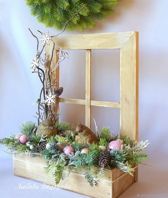 Прелестные окошечки с новогодним настроением