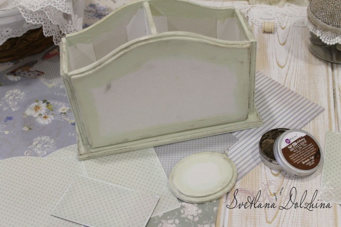 Карандашница в технике картонаж