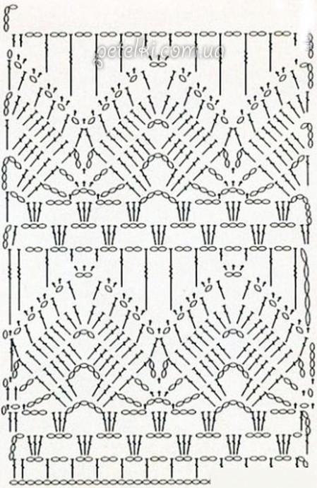 Роскошный узор крючком