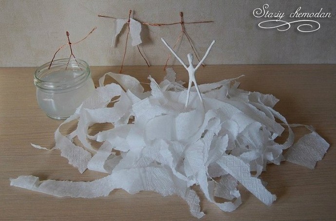 Балерины из салфеток