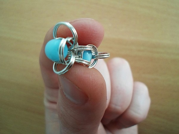 Браслет в технике кольчужного плетения