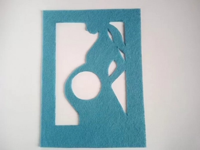 Фоторамка из фетра для первого снимка УЗИ