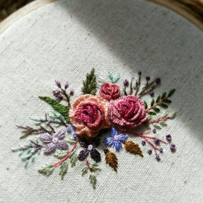 Идеи объемной вышивки: вкусные моменты жизни