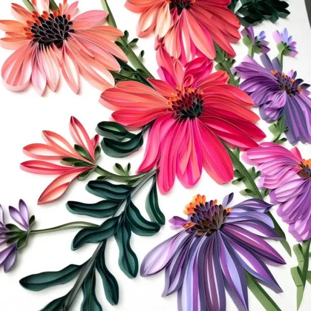 Изумительные работы по квиллингу и бумагопластике