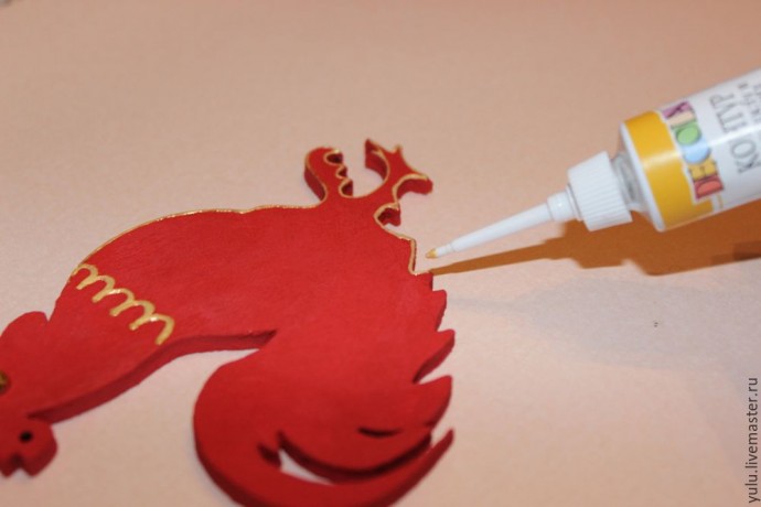 Петушки из фанерных заготовок