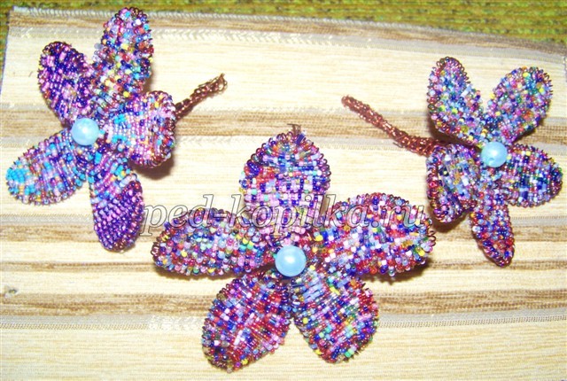 Цветы в технике ганутель: мастер-класс