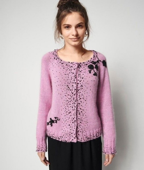 Жакет, расшитый бисером