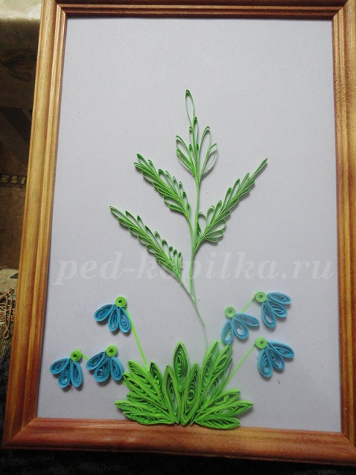 Весенние цветы: квиллинг