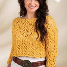 Короткий ажурный джемпер