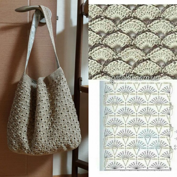 Подборка вязаных крючком сумок со схемами Подборка вязаных крючком сумок со схемами