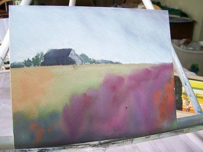 ​Рисуем домик за полем