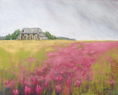 ​Рисуем домик за полем