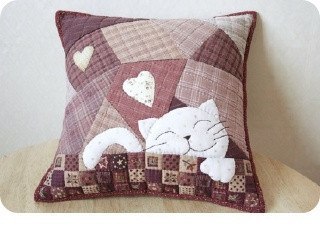 Шьем подушку в стиле пэчворк