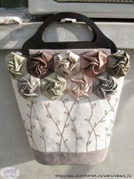 Текстильные розочки: мастер-класс