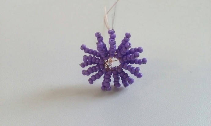 ​Васильки из бисера