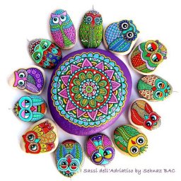 ​Роспись камней причудливыми узорами: идеи для творчества