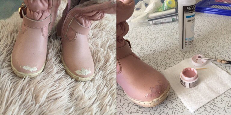 Идея для декора потершейся обуви