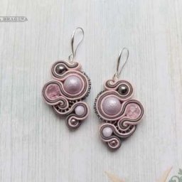 ​Красивые сутажные серьги