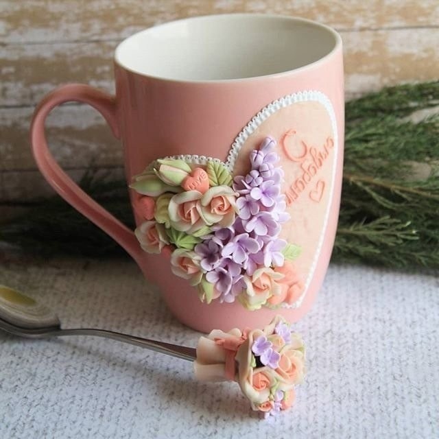 Изумительные чашки с лепниной