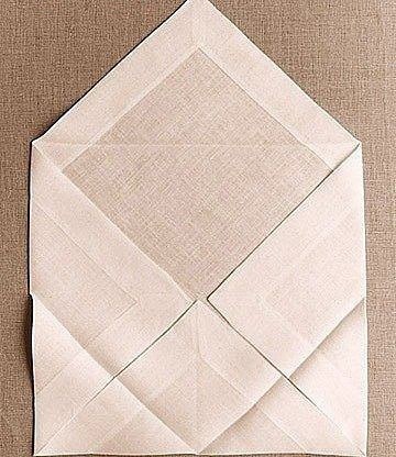 Красиво оформляем салфетку цветком Красиво оформляем салфетку цветком