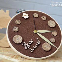 Как сделать милые часы своими руками