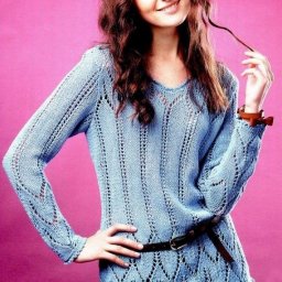 Туника с ажурной каймой