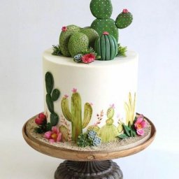 ​Торты с кактусами: идеи вдохновенного кулинарного рукоделия