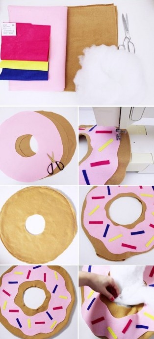 Оригинальный подход к обыденному: аппетитная подушка-пончик