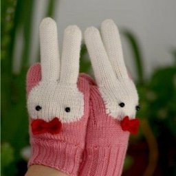 Перчатки с зайчиками