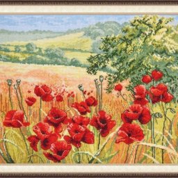 Вышивка "Маковые дали"