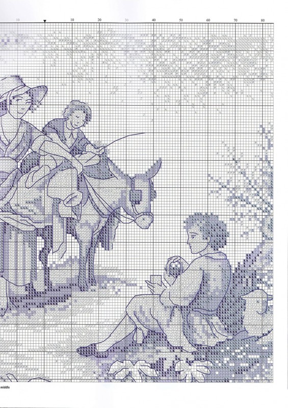 Вышивка в синих тонах Вышивка в синих тонах