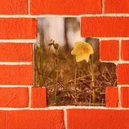 Имитация декоративной кирпичной кладки