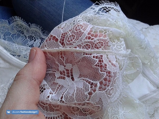 Как сделать тонкие и незаметные швы в кружеве