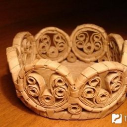 Торсион папье или плетение из бумаги