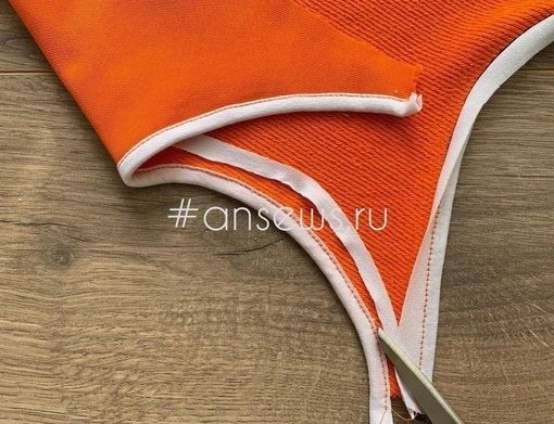 Обработка закругленного среза на трикотаже бейкой из кулирки Обработка закругленного среза на трикотаже бейкой из кулирки