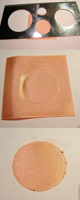 Резиночка для волос канзаши