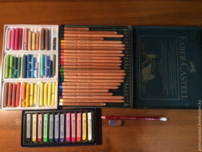 Рисование пастелью магнолии Рисование пастелью магнолии