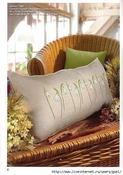 Вышиваем подушечку