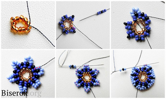 Украшения из крупных ярких кругов