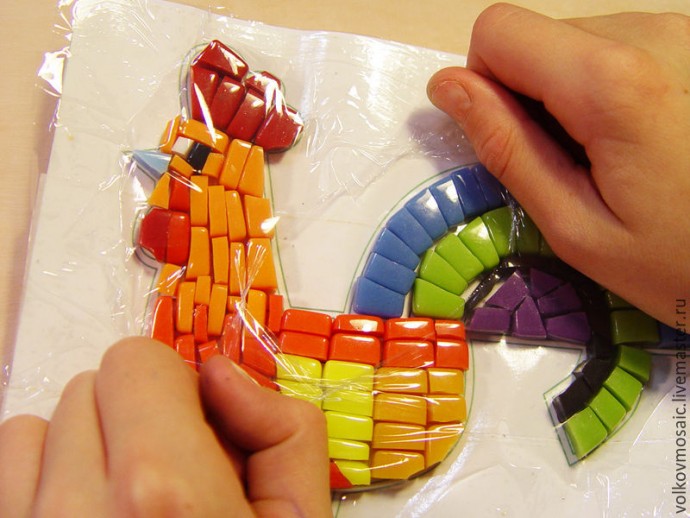 Шкатулка для документов в смешанной технике