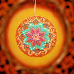 Яркая мандала из фетра