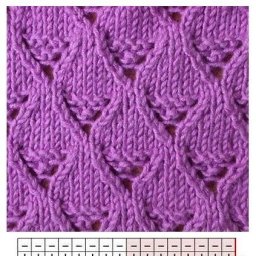 Много очень красивых узоров на спицах