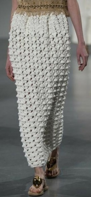 ​Необычная юбка крючком