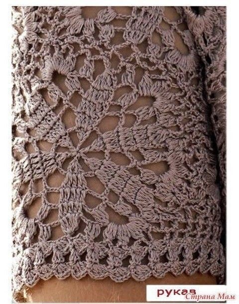 ​Платье из мотивов, которое связано одним узором